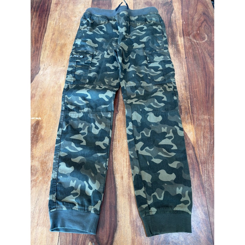 BILLYWEAR cargo joggers kids sz L 26" waist  camo cotton elastic waist pants